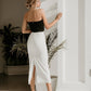 Satin Sweetheart Crop Top