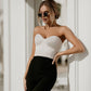 Satin Sweetheart Crop Top