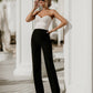 Satin Sweetheart Crop Top