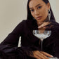 Silk Feather Sleeve Blouse