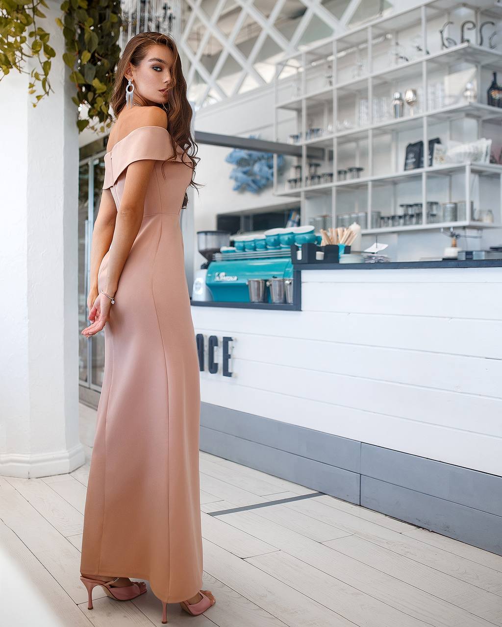 Off-The-Shoulder Maxi Dress