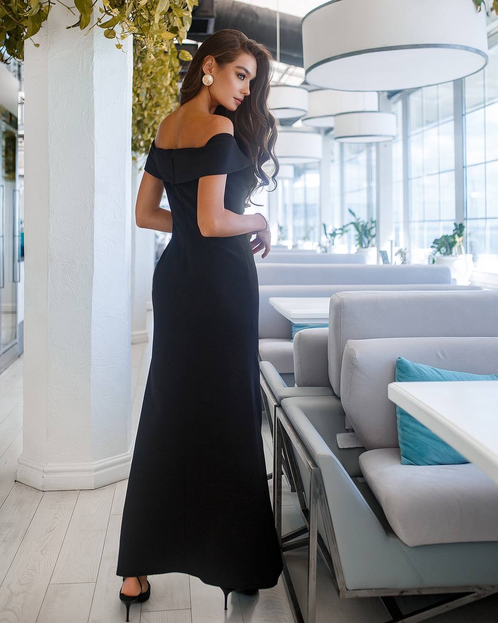 Off-The-Shoulder Maxi Dress