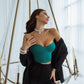Satin Sweetheart Crop Top