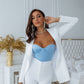 Satin Sweetheart Crop Top