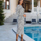 Long-Sleeve Midi Dress