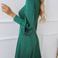 Silk Long Sleeve Maxi Dress