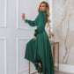 Silk Long Sleeve Maxi Dress