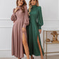 Silk Long Sleeve Maxi Dress