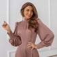 Silk Long Sleeve Maxi Dress