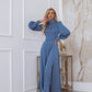 Silk Long Sleeve Maxi Dress