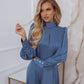 Silk Long Sleeve Maxi Dress