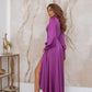 Silk Long Sleeve Maxi Dress