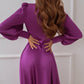 Silk Long Sleeve Maxi Dress