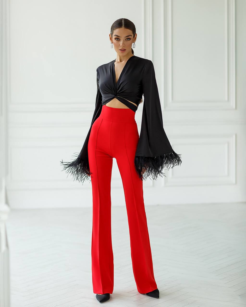 High Waist Flared Pants