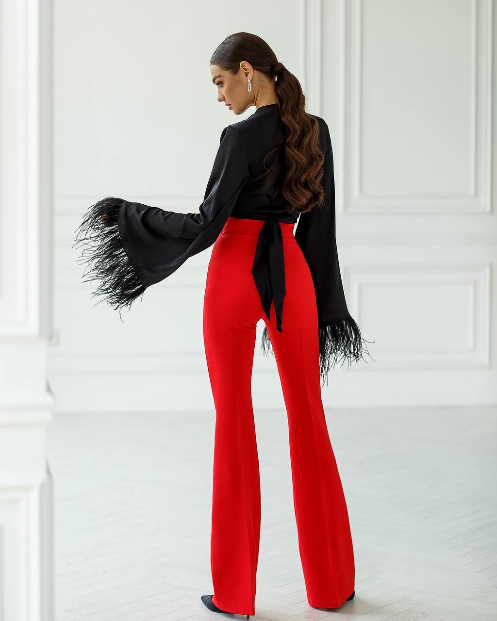 High Waist Flared Pants