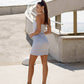 Satin Strapless Mini Dress