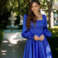 Satin Long Sleeve Mini Dress
