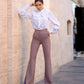 Waist Fitted Flared Pants