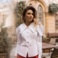 Puff Sleeve Collared Blouse