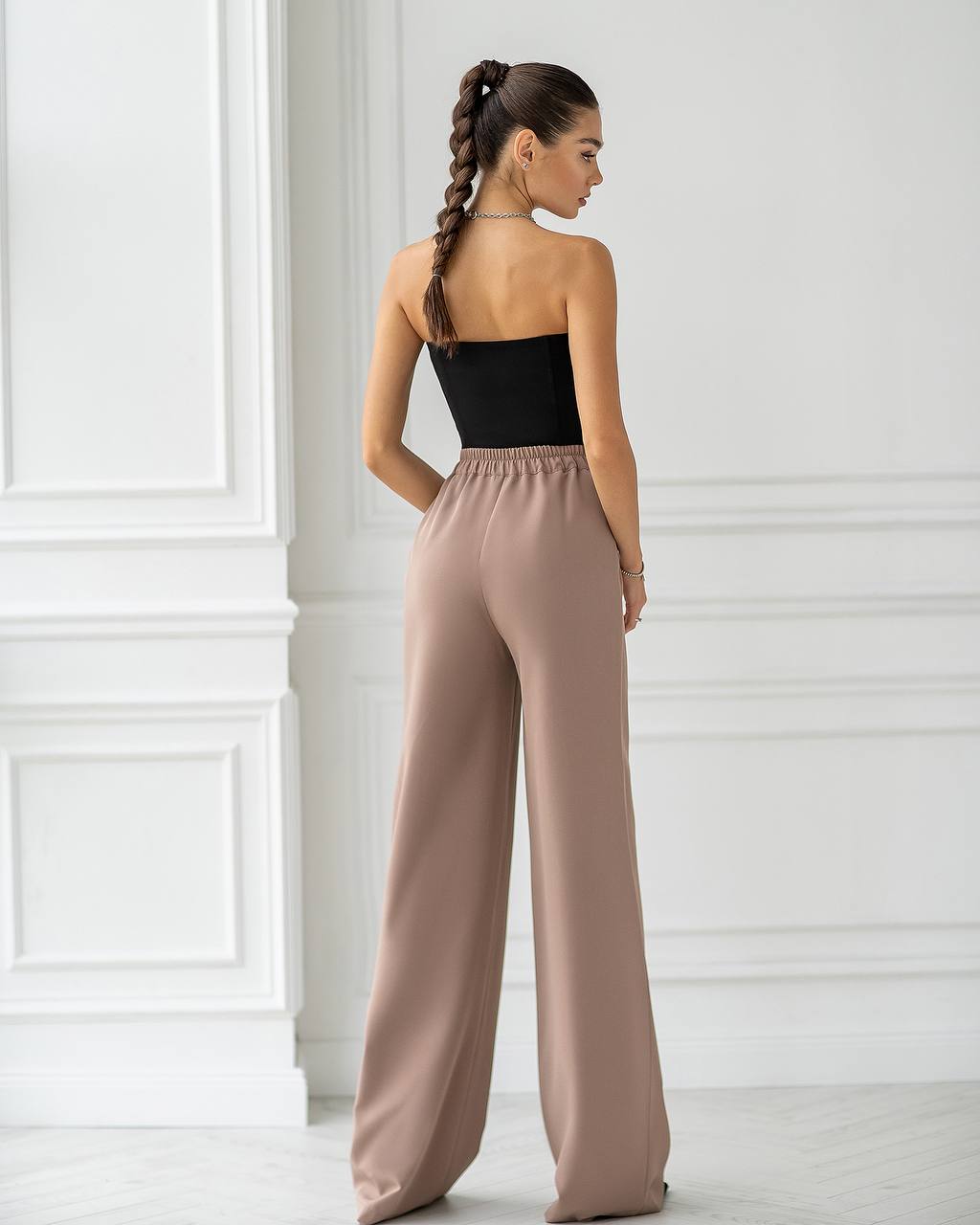 High Waisted Regular Fit Pants