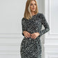 Long-Sleeve Midi Dress