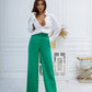 Palazzo High Rise Pants with Belt