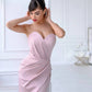 Satin Strapless Mini Dress