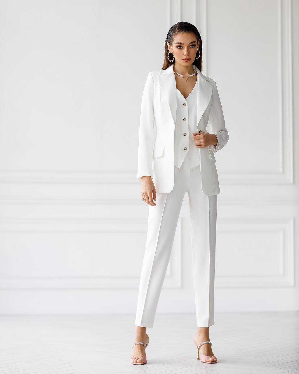 Office Slim-Fit 3-Piece Suit