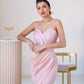 Satin Strapless Mini Dress