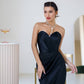 Satin Strapless Mini Dress