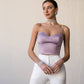Satin Strappy Sweetheart Top