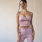 Satin Strappy Sweetheart Top