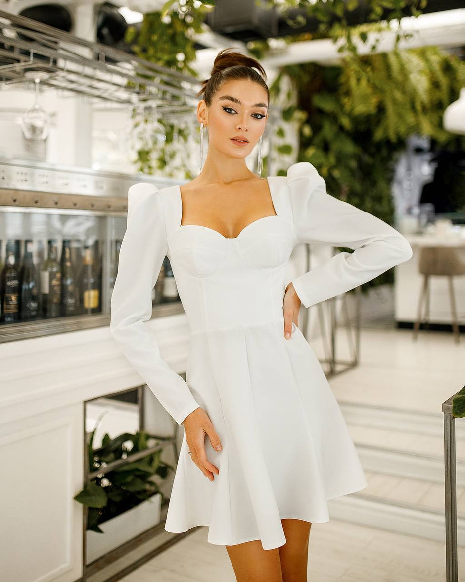 Everyone's Sweetheart Puff Sleeve Mini Dress