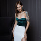 Satin Sweetheart Crop Top