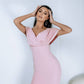 Off-the-shoulder Midi Dress
