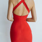 Pencil Backless Midi Dress