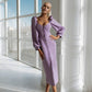 Sweetheart Puff-Sleeve Midi Dress