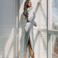 Puff Sleeve Wrap Dress