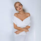 Off-the-shoulder Midi Dress