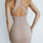 Pencil Backless Midi Dress