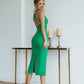 Pencil Backless Midi Dress