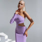 One-Shoulder Cut-Out Midi Dress