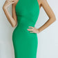 Pencil Backless Midi Dress