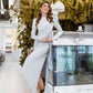 Puff Sleeve Wrap Dress