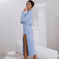 Crop Jacket Skirt Suit 2-Piece